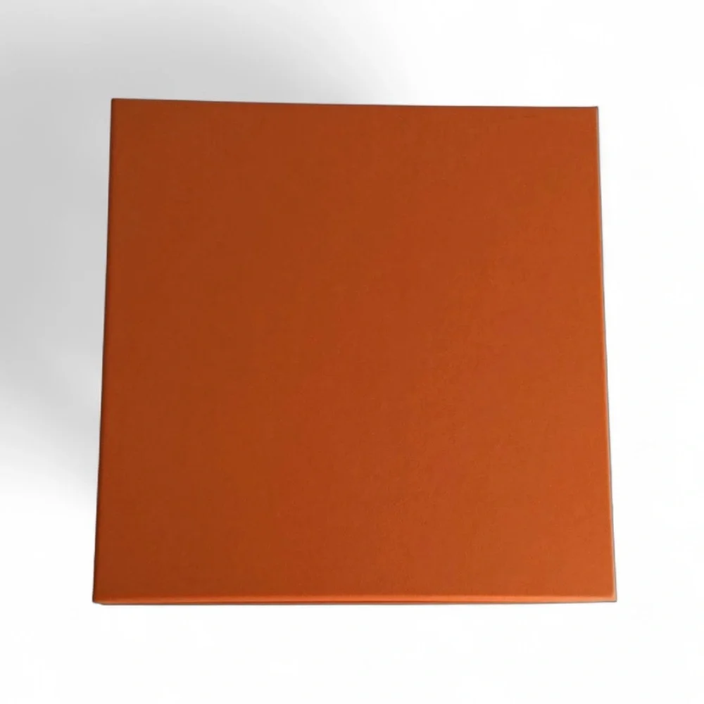 Hermès Orange Gift Box – 7.5” Square – Pristine Collector Packaging